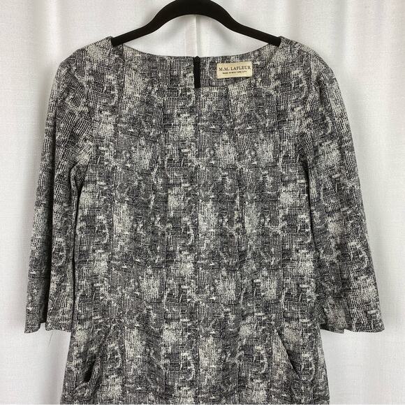 MM Lafleur Crackle Print Etsuko Sheath Dress Sz.12 - Picture 6 of 16